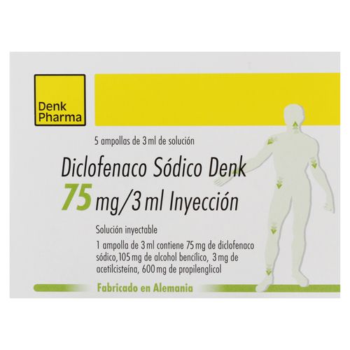 Diclo Denk 3 ml, Precio indicado por unidad