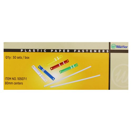 Sujetador Warrios de plastico para papel - 50 uds