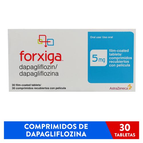 Forxiga Astra Zeneca 5 Mg X 30 Tabletas