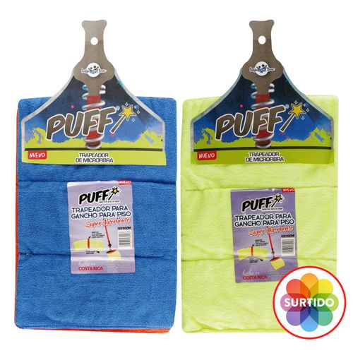 Trapeador Puff super absorventes para gancho para piso variedad de colores - 1 ud