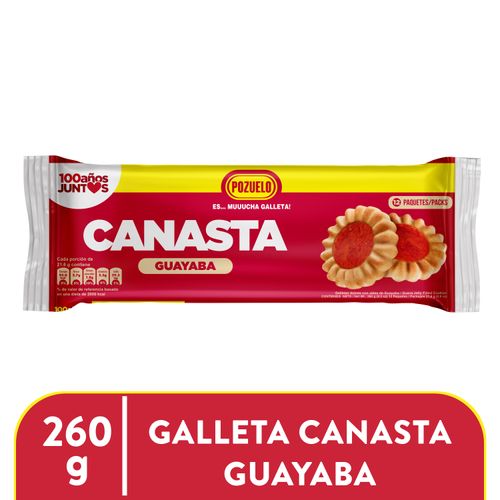 Galleta Pozuelo canasta guayaba - 260 g