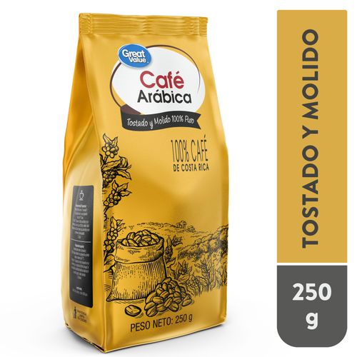 Café Great Value Tostado y Molido - 250 g