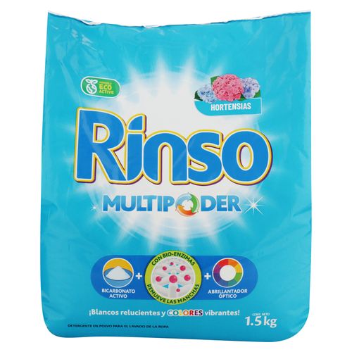 Detergente en polvo Rinso hortensias - 1500 g