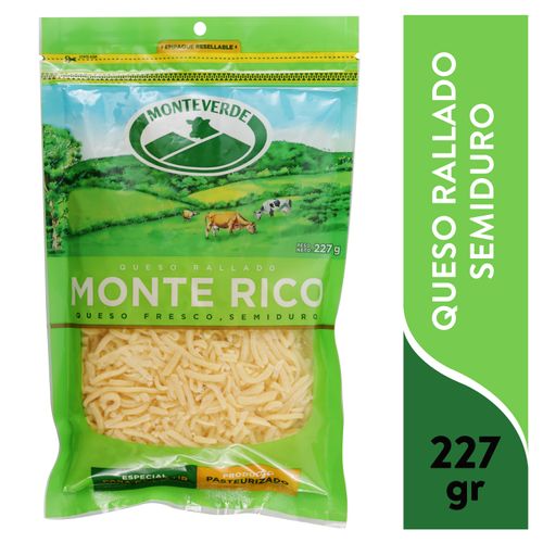 Queso Monteverde rayado semi duro - 227 g