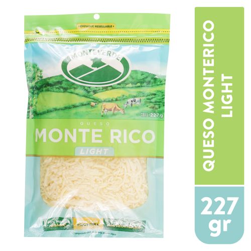 Queso Monte Rico light rallado - 227 g