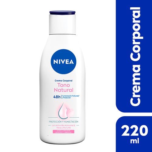 Crema Nivea Corporal Humectante Tono Natural-220 ml