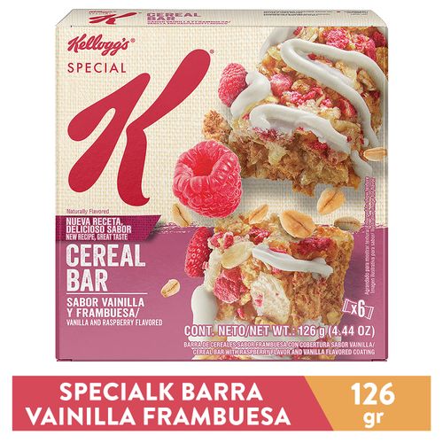 Barra Special K Vainilla Frambuesa -126gr