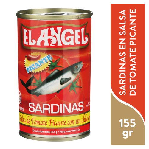 Sardina El Angel, En Salsa De Tomate Picante -155 gr