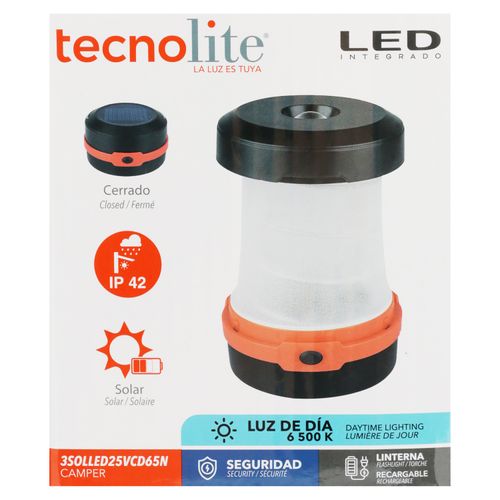 Linterna Solar Y Cargador 3W
