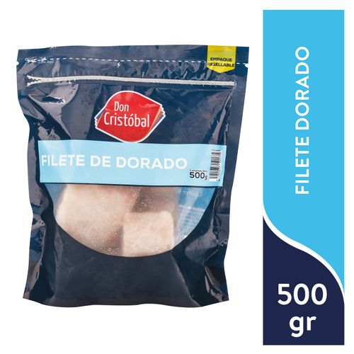 Filete Dorado Don Cristóbal, Congelado y Empacado -500 gr