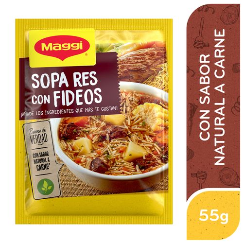 Sopa Maggi De Res Y Fideos - 55g