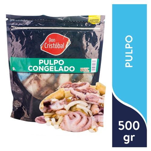 Pulpo Don Cristobal, Congelado y Empacado -500 gr