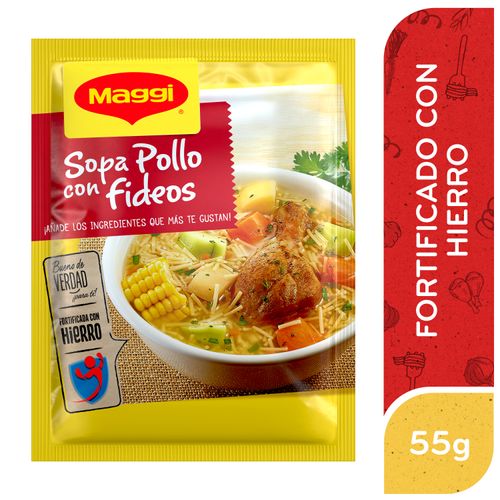 Sopa Maggi de Pollo con Fideos Sobre 57g