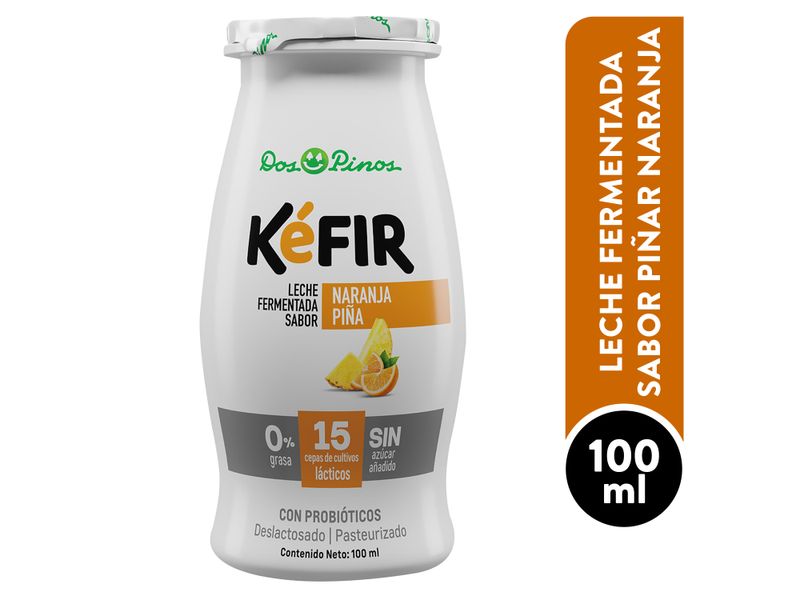 Comprar Yogurt Dos Pinos Kéfir Naranja-Piña, Deslactosado Con ...