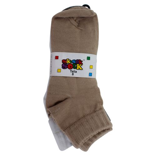 Calceta Sik Sak Sock, Niño variedad de Diseños -6 pzas/ talla 8