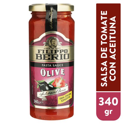 Salsa de tomate Filippo Berio con aceite de oliva - 340 g