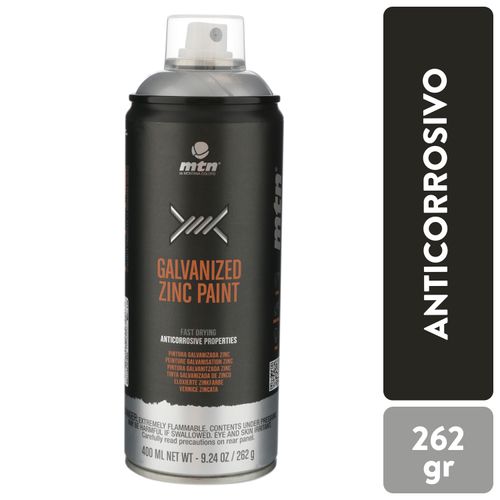 Pintura Montana Aerosol Pro Anticorrosivo Plata Galv 400ml