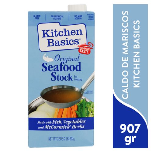 Caldo de mariscos Kitchen Basics original en caja - 907 g