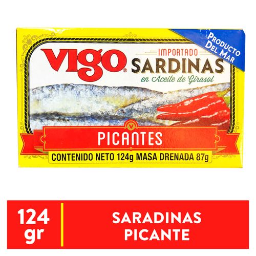 Sardinas Pic Aceite Girasol Vigo 124gr