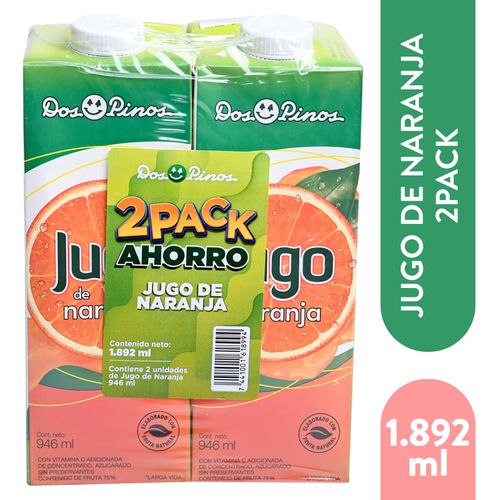 Jugo Dos Pinos De Naranja 2 Pack - 1892ml