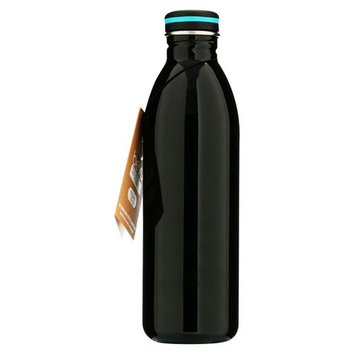 Botella Para Agua Bevu Reutilizable De Acero Inoxidable Negra 750Ml / 25Oz