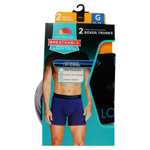 Fol Micro Malla 2P Negro Grisboxer L 1Ea