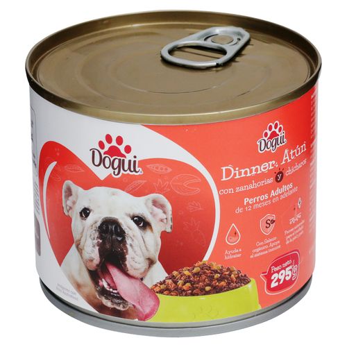 Alimento Húmedo Dogui Perro Adulto Dinner Atún, 12 Meses En Adelante - 295g