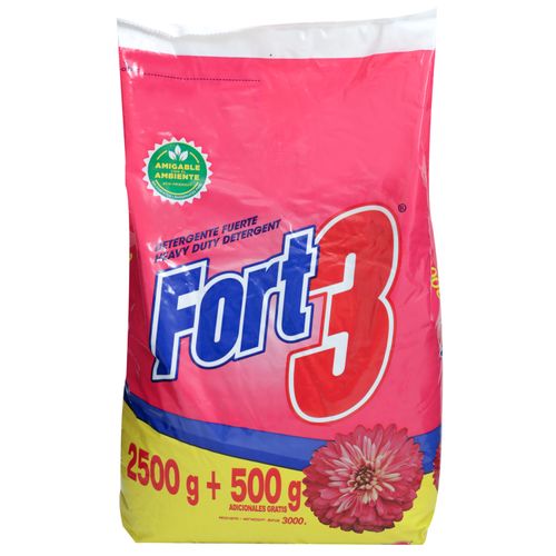 Detergente en polvo Fort 3 floral - 3000 g