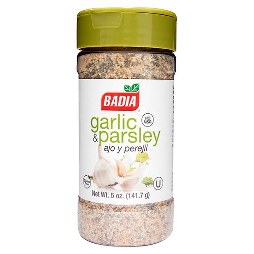 Sazonador Badia de ajo y perejil libre de gluten en frasco - 141.7 g