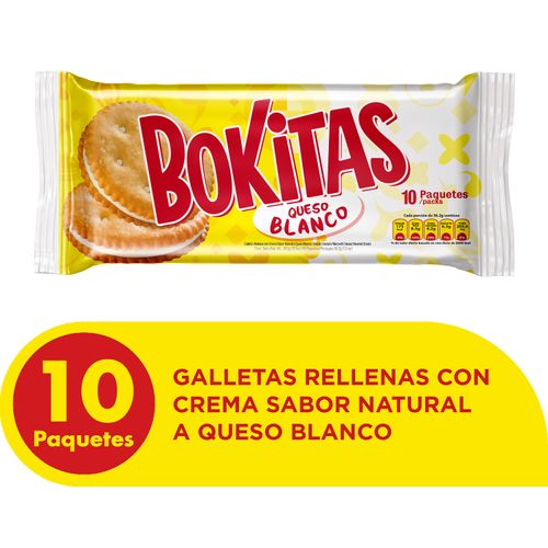 Galleta Pozuelo bokitas queso blanco - 362 g