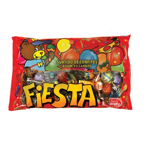 Bolsa Dulces Wllie fiesta surtido de confetis - 900 g