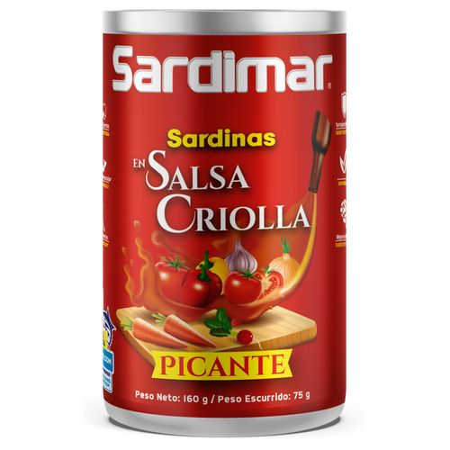 Sardina Sardimar Criolla Tom Picant 160G