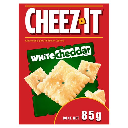 Galletas Kellogg's cheez-it sabor queso cheddar blanco bolsa - 85 g