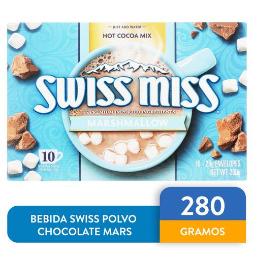 Bebida Swiss Miss en polvo chocolate con marshmallow - 280 g