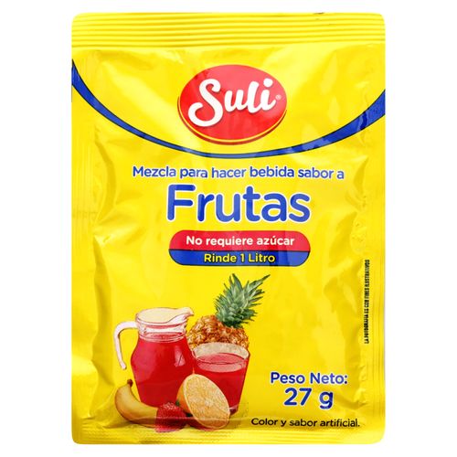 Bebida Suli en polvo sabor frutas - 27 g