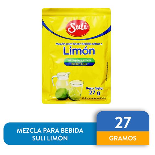 Mezcla Para Bebida Suli Sabor Limón - 27g