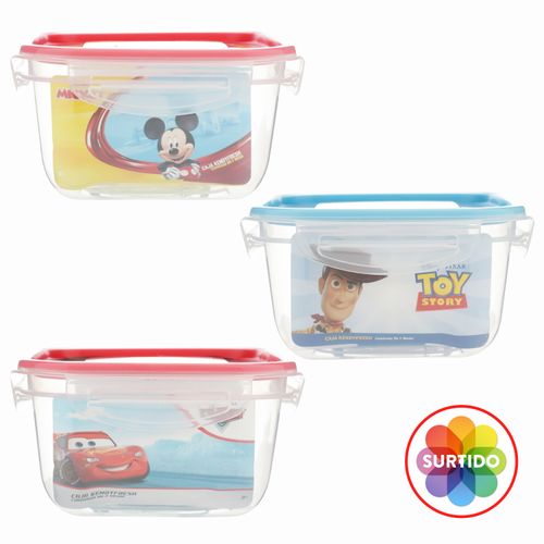 Recipiente Kendy Diseño Disney Cuadrado 1000 ml