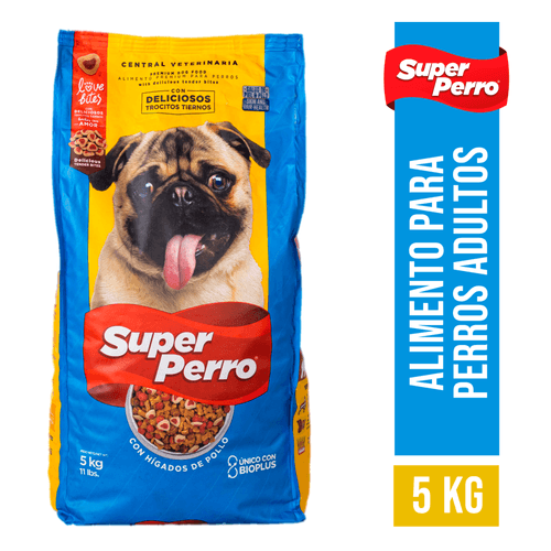 Alimento Super Perro, Love Bites sabor pollo edad adulta -5 kg