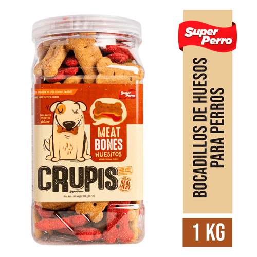 Bocadillos para perros Crupis, huesos -1 kg