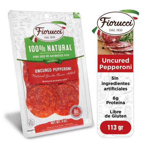 Pepperoni Fiorucci 100% Natural - 113 gr