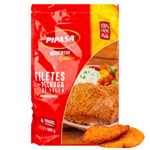 Filete Pechuga De Pollo Pipasa Empanizado - 500g