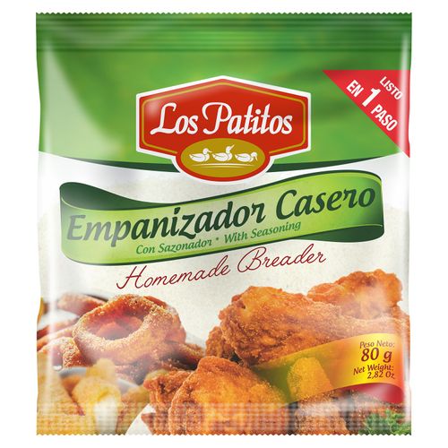 Empanizador casero Los Patitos con sazonador - 80 g