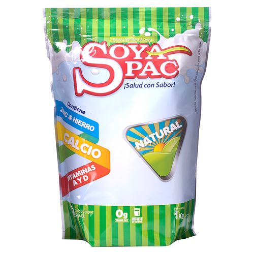 Bebida Soya Pac en polvo soya láctea natural bolsa - 1 kg