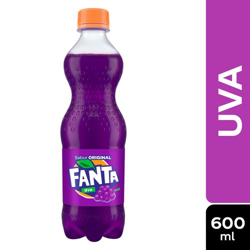 Gaseosa Fanta uva regular - 600 ml