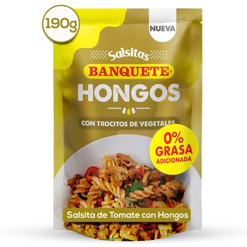 Salsita preparada Banquete con hongos - 190 g