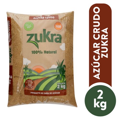 Azúcar Zukra crudo 100% natural - 2 kg