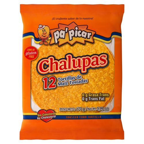 Tortillas P'picar tostada chalupa - 170 g