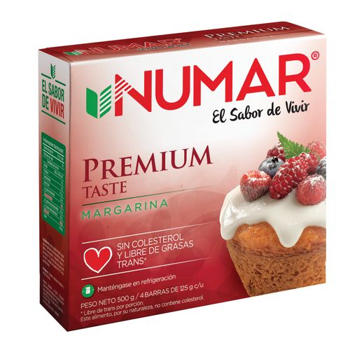 Margarina Numar Taste Barra - 500Gr