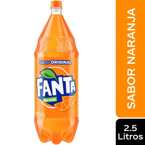 Gaseosa Fanta naranja regular - 2.5L