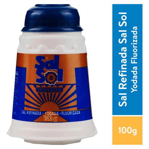 Sal Sol dorada refinada salero - 100 g